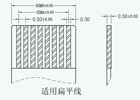 匹配的ffc排线结构图