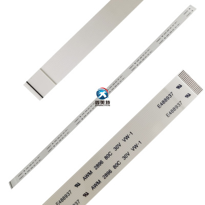 FFC排线UL2896白色补强板丝印黑色标识线_常规型号_深圳市鑫美特电子有限公司